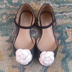 Janie and Jack black leatherMary Jane Shoes 8